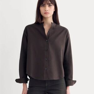 Everlane Dark Brown Button Down Shirt